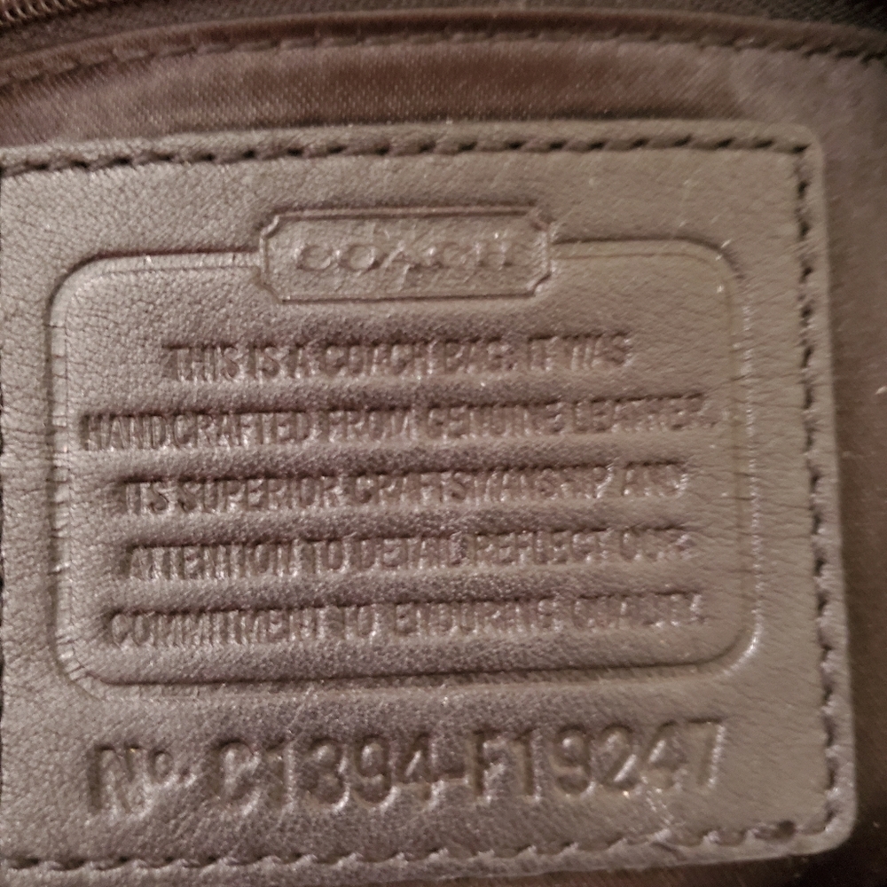 Coach Ashley Black Leather Bag W/Python F19247 - image 8